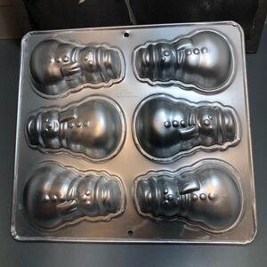 Wilton Vintage 1992 Snowman Mini Cake Pan